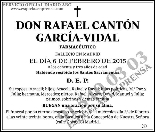 Rafael Cantón García-Vidal